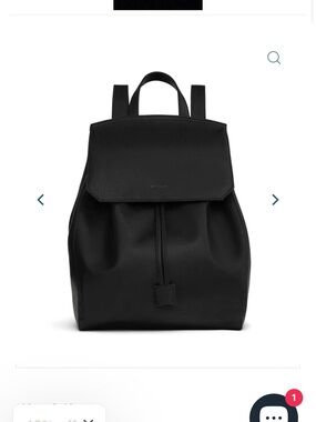 Matt & Nat Mumbai Black Vegan Backpack with Flap